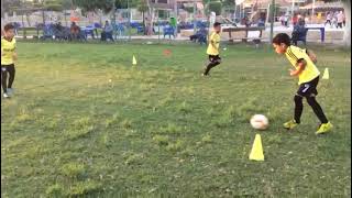 Soccer Kids U8 Learning One Touch Passing