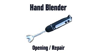 How to open hand blender