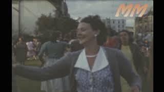 Newquay and Furry Dance 1950's old cine film 259