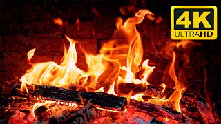 Wonderful Relaxing Fireplace 4K Video with Crackling Fire Sounds 3 Hours🔥Cozy Fireplace Ambience