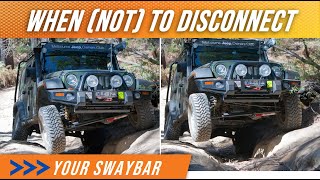 Do swaybar disconnects (anti-roll bars) always help?