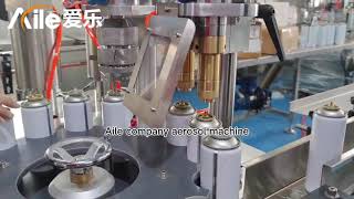 30-speed aerosol turntable machine for filling liquids, sealing and gas filling all-in-one machine