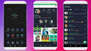 TEMA DARK MIUI 10 TERBARU MANTAP KEREN TEMBUS WA, IG & SEMUA APLIKASI BAWAAN