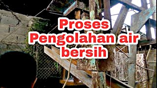 Proses pengolahan air bersih untuk kolam renang Gd Bage,Bandung