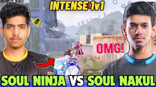 iQOOSouL NINJA vs NAKUL 1v1 TDM Battle 🔥 @SouLNakuL vs @NinjaJOD2 🥵 Team SouL 🚀