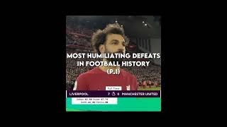 Most humiliating defeats in football ever 🥶 | P.1 #shorts #football #liverpoolfc #madrid #bayern #wc