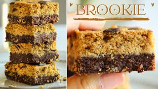 Brookies Recipe | Healthier Brownie Chocolate Chip Cookie | Bit Healthier