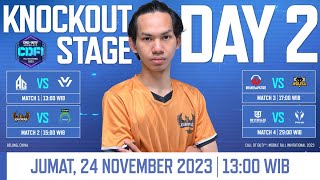 Knockout Stage Day 2 CDFI 2023 l Garena Call of Duty®: Mobile Indonesia