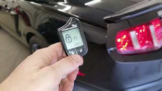 2012 Ford Mustang Shelby with Compustar 2 way 901 remote start system installed