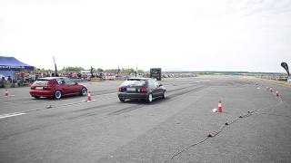 Civic D16z6 vs.Civic D14 (Boľkovce 2014) drag 1/8mile