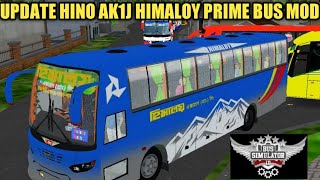 NEW UPDATE HINOAk1j HIMALIY PRIME MOD  FOR BUS SIMULATOR INDONESIA