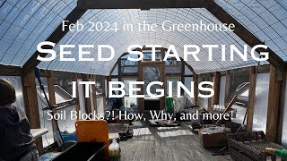 Seed Starting in the Greenhouse!