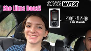 Girls like fast cars 2022 WRX 0-60 in 4.9 seconds with Cobb Accessport Stage 1 tune thoughts VB