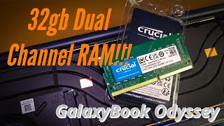 Upgrade To Dual Channel Ram On The Galaxy Book Odyssey! But Do This First!!!!