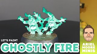 How to Paint Ghostly Green Flames with Ariel Moore Minis