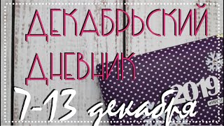 Декабрьский дневник 2019 - с 7 по 13 декабря