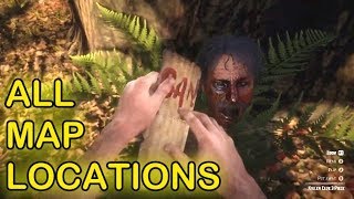 Red Dead Redemption ALL Serial Killer Clue Map Pieces 1, 2 And 3 | Easy Money | RDR2