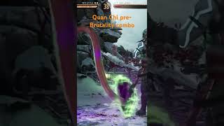 Quan Chi pre-Brutality combo Double scorpion Kameo assist 15 hits MK1 Mortal Kombat 1 #shorts #short