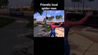 ￼ Friendly local Spider-Man#funny#spiderman