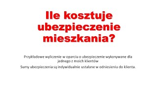 Ile kosztuje ubezpieczenie mieszkania w bloku?