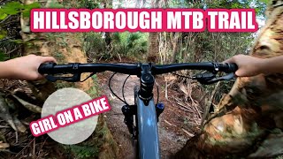 LETS RIDE TOGETHER | HILLSBOROUGH MTB TRAIL | TREK FUEL EX5- girl on MTB