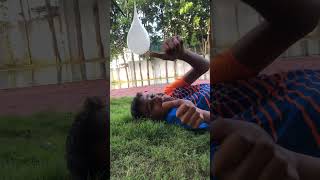 Water balloon popping challenge #short #trend #viralvideo |soumyakommula