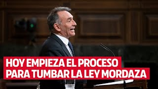 Enrique Santiago: «Vamos a derogar todos los contenidos liberticidas de la Ley Mordaza»