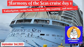 Day 1 of our Harmony of the Seas cruise! Embark, casino, room tour, and a walk through the ship