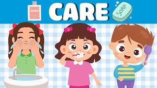 Brush, Bath, and Be Clean! Let's Get Ready! English for Kids: Personal Care Items