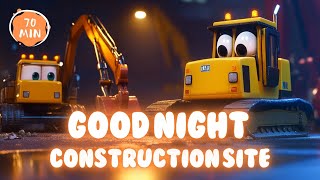 Good night, magical vehicle🚜  👷‍♂️👷‍♀️ | Soothing bedtime stories and relaxing melodies for babies