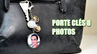 Porte clés fantaisie personnalisable avec 8 photos