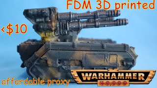 FDM 3D print Astra Militarum Hydra tank 40K