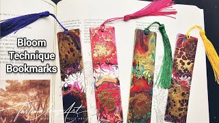 166 Acrylic Pour Bookmarks - An Easy DIY Art that sells! | Can you Bloom on these?