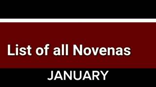 JANUARY NOVENAS