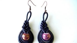 DIY - Handmade earrings using pipe knot