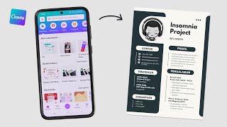 Cara Bikin CV Lamaran Kerja Menarik Di Canva HP