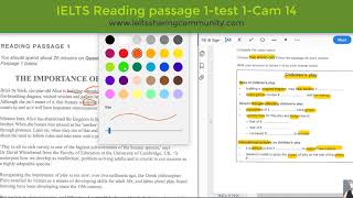 Test 1-passage 1-Cambridge book 14, How to do reading tests effectively/IELTS Reading test