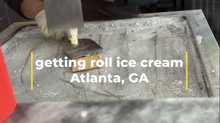 Roll Ice Cream 🍦 in Atlanta 🍑 [ASMR]