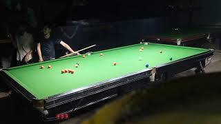 Yatish vs Nandan. A frame of snooker.