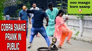 Fake COBRA Snake Prank on Public| 😂 Epic Reactions  @YouTubeJokers |