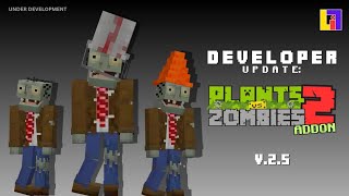 Lil's PvZ 2 Addon v2.5 | New Zombie Model, Plant Shop | Developer Update | MCPE