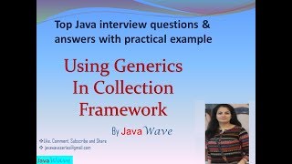 Using Generics In Collection | Core java interview question