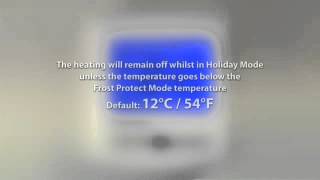 Setting a Holiday on your Heatmiser Slimline Thermostat