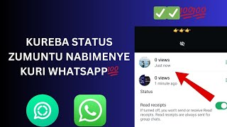 🛑 Ukowareba status zumuntu nabimenye kuri whatsapp  || kureba status zabandi nibabimenye💯✅ #status