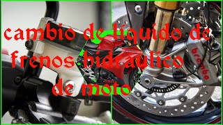 Purgando frenos hidráulico de moto  , fácil y rápido , bikersland