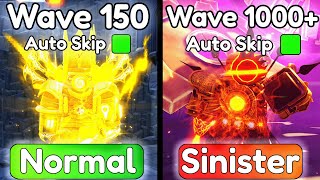 NORMAL VS SINISTER TITAN CLOCKMAN! (Endless Mode)