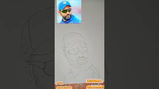 Rohit sharma easy drawing #drawing #art #sketch #artist