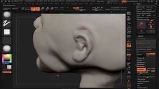 Zbrush quick sculpt head.