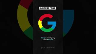 Google was originally called Backrub in 1996? #businessfacts #searchengines