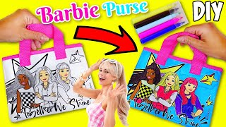 Barbie Movie Purse Coloring Activity DIY